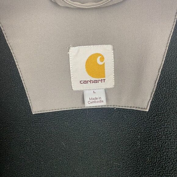 Carhartt Rain Defender Jacket Mens Large Gray Mock Neck Outdoors Full Zip - Picture 16 of 16
